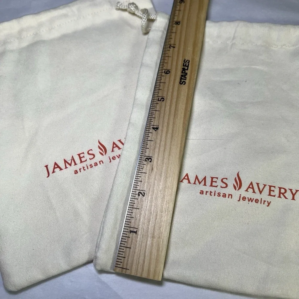 2‎ James Avery Drawstring Gift Keepsake Pouch Storage Travel Dust Bags Jewelry